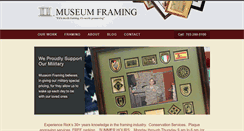 Desktop Screenshot of museumframing.com